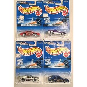 Vintage NOS NEW 1996 Hot Wheels Quick Silver Series Complete Set of 4 1:64